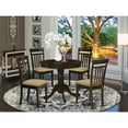 thumbnail image 2 of East West Furniture ANCA5-CAP-C 5 Piece Kitchen Table-Kitchen Dining Nook Plus 4 Dining Chairs, 2 of 2