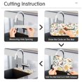 thumbnail image 5 of Yayeee Faucet Mat for Kitchen Sink 14.7" Diatomite Long Splash Guard Pad, Birds and Teapots, 5 of 7