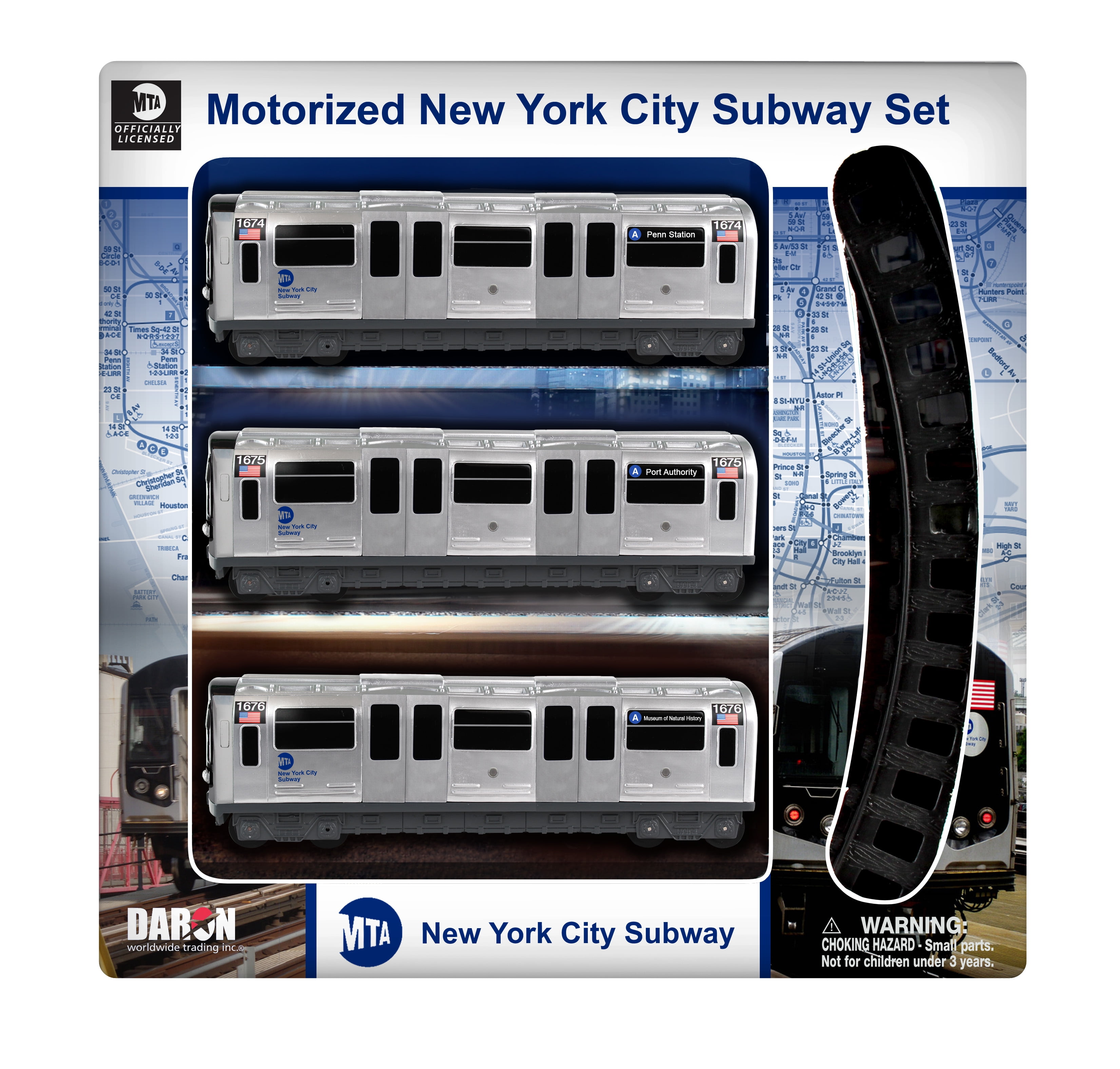 Daron Toys Ready to Play Motorized NYC Subway Battery Powered Model