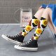 thumbnail image 5 of Fotbe Cow Print Sunflower Calcetas Divertidas Estampadas para Hombre y Mujer, Calcetas de Algodón hasta la Rodilla para Caminar, Correr, Enfermería y Embarazo, 5 of 6