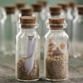 thumbnail image 3 of Mini Clear Glass Bottles 48 Pack - Tiny Glass Jar Vials with Cork Stoppers for Wishing Bottles, Fairy Dust, Wedding Sand Message Bottles, Perfume Oil Bottles - (Size: 1-7/8" H x 7/8" Dia), 3 of 4