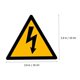 thumbnail image 4 of 80 Hojas de Etiquetas Adhesivas Yuxing para Señalización de Cercas Eléctricas Amarillo y Negro, 4 of 5