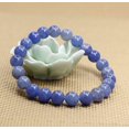 thumbnail image 3 of Blue Aventurine Gem Semi Precious Gemstone 8mm Ball Beads Stretch Bracelet 7" Unisex, 3 of 4