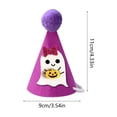 thumbnail image 3 of Aoznliie Dog Hat, Funny Adjustable Halloween Hat for Party Apparel, 4x4 inch Lightweight Pet Party Hat for Halloween Photo Props, Purple, 3 of 6