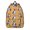 Boston Terrier and, variant on Boston Terrier and Floral Orange Pattern Backpack for School, Cute School Bag with Adjustable Shoulder Straps and Padded Back, 15.7"x11.8"x5.5"