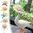 thumbnail image 6 of Nkmbld Holiday Porch Goose Outfits Porch Big White Summer Grass Hat Flower Small Hat Pet for Statue Patio Lawn Garden Decoration, 6 of 8