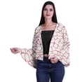 thumbnail image 1 of Moomaya Open Front Printed Full Bell Sleeve Short Summer Shrug Cardigan For Women, 1 of 1