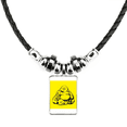 thumbnail image 1 of el hada descalzo y el buda gordo. collar a mano colgante de cuerda de cuero Unbranded M, 1 of 3