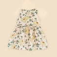 thumbnail image 4 of CYRBOKO Girls Sundresses, Printed Casual A-line Sleeveless Summer Dresses Green Size 5-6 T, 4 of 5