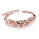 thumbnail image 1 of Pulsera ajustable con hojas doradas y diamantes. Joyas europeas y americanas, 1 of 6