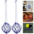 thumbnail image 5 of 2 piezas de red para balón de fútbol individual, equipo de entrenamiento de fútbol, práctica de fútbol, entrenamiento de patadas elásticas, red de malabarismo para niños, jóvenes y adultos, práctica, 5 of 5