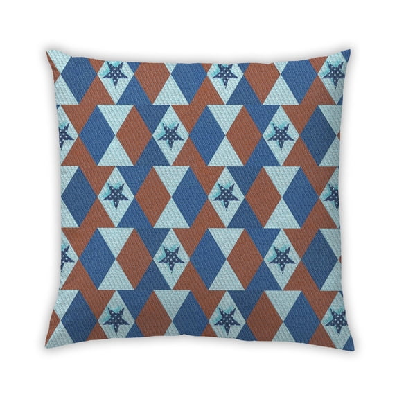 Ahgly Company Outdoor Square Contemporary Throw Pillow, 18 inch by 18 inch