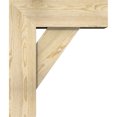 thumbnail image 3 of Ekena Millwork 8"W x 22"D x 26"H Traditional Block Rough Sawn Bracket w/ Offset Brace, Douglas Fir, 3 of 25