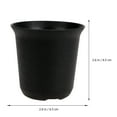 NUOLUX Plastic Pots Plant Flower Drainage Black Nursery 2 Gallon