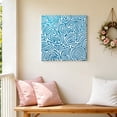 thumbnail image 5 of Blue Swirling Lines Canvas Wall Art for Living Room, Curves Waves Modern Abstract Poster Print Painting for Bedroom Office Home Decoration Wall Pictures Prepare To Hang 10"x10", 5 of 9