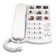 thumbnail image 2 of Teléfono con cable y botón grande para personas mayores, teléfono fijo con botón grande para personas mayores con tecla de memoria de imagen reemplazable, amplificador, 2 of 2