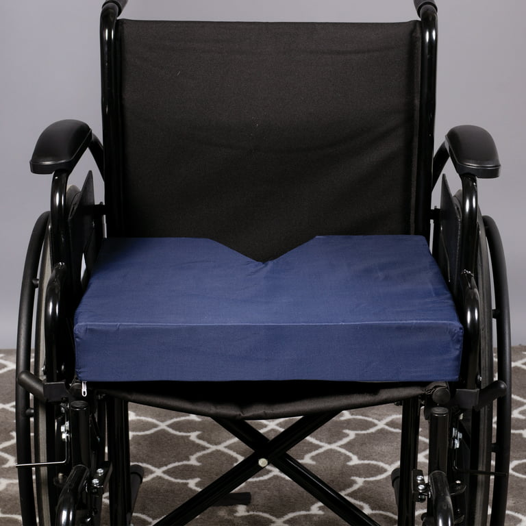 DMI Polyfoam Standard Wheelchair Seat Cushion, Navy