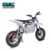SYX MOTO KBE 500W 36V Electric Beginner Kids Mini Dirt Bike, Black/Grey