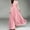 pink, variant on Cheistmas Holiday Wear to Work Plus Red Dresses Ladies V-Neck Pure Color Short Sleeve Chiffon Waist Closing Evening Dress Cheistmas