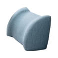 thumbnail image 1 of Cojín de respaldo bajo para silla de oficina, silla de ordenador o coche. Azul claro, 1 of 9