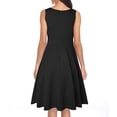 thumbnail image 2 of Guardurnaity Vestido plisado con columpio para mujer, vestido veraniego Vintage de cintura alta para graduación, moda de verano, accesorios de ropa para Vestidos Negro L Guardurnaity AP010963-28, 2 of 5