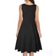thumbnail image 5 of Qarigey Vestido plisado con cuello en V para mujer, vestido veraniego, fecha de baile, accesorios de ropa de verano Vestidos Negro M Qarigey AP010963-27, 5 of 5