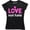 Black, variant on Love Not Hate - Inspirational Love Equality Women's Gift T-Shirt