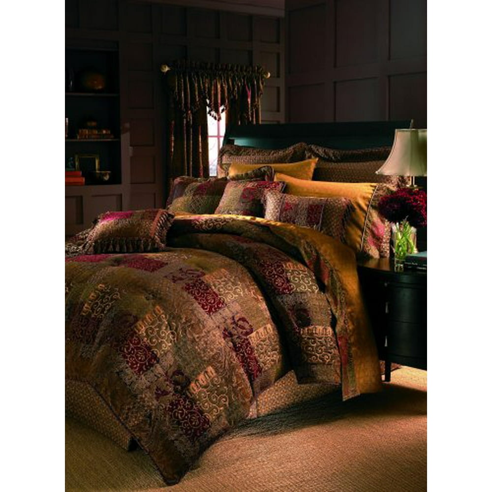 Croscill Galleria Comforter Set, Queen, Red