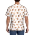 thumbnail image 2 of Naloa Squirrel And Rose Men's T-Shirt Sport T-shirt Men's Basic Tee Casual Men's Shirt, Round Neck, Short Sleeves - Small, 2 of 5