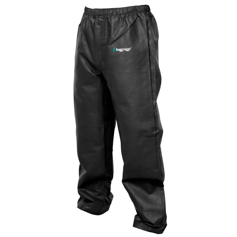 Frogg Toggs Reflective Waterproof Rain Fishing Pants Black XL NTH85105-01  NEW