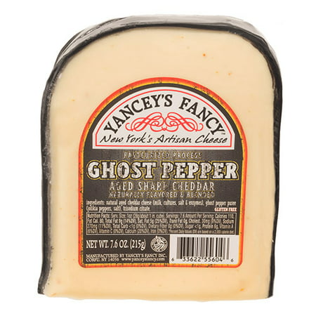 Fun Flavored Cheddars by Yancey's Fancy - Ghost Pepper Cheddar (7.6 (Best Pepper Jack Cheese)