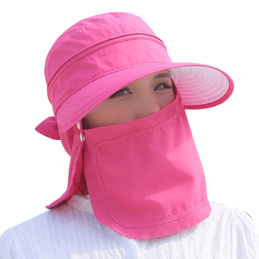 Women's Foldable Sun Hat UV Protection Wide Brim Sun Hat Face Neck Protection Summer Hat Dual Use;Women's Foldable Sun Hat UV Protection Wide Brim Hat Face Neck Protection - image 1 of 12