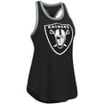 thumbnail image 2 of Women's G-III 4Her by Carl Banks Black Las Vegas Raiders Tater Tank Top, 2 of 4