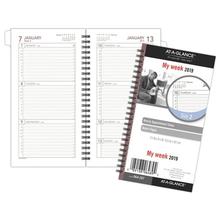 at a glance day runner weekly planner refill size 2 loose leaf