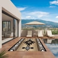 thumbnail image 3 of Brown Southwest Outdoor Rug for Patio/Deck/Porch, Non-Slip Large Area Rug 6 x 9 Ft, Farmhouse Boho Aztec Geometric Neutral Indoor Outdoor Rugs Washable Area Rugs, Reversible Camping Rug Carpet Runner, 3 of 8