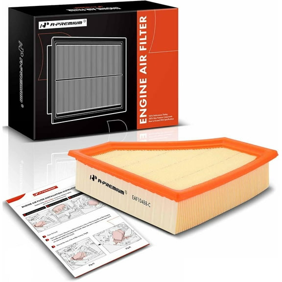 A-Premium Engine Air Filter Compatible with Ford Focus 2008-2011, L4 2.0L, Flexible Panel, Replace# 8S4Z-9601A