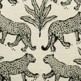thumbnail image 2 of TOV Furniture Raji Cream Leopard Jacquard Ottoman, 2 of 6