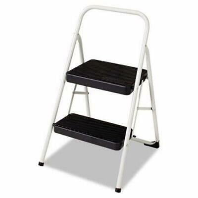 Cosco 2-Step All Steel Folding Step Stool, Gray, Each