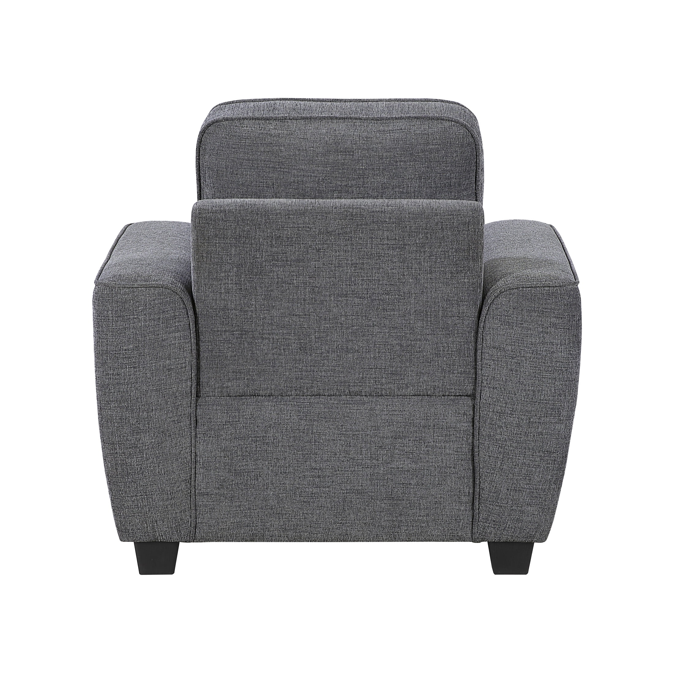 OakvillePark Harpshire Contemporary Chenille Living Room Chair, Dark Gray