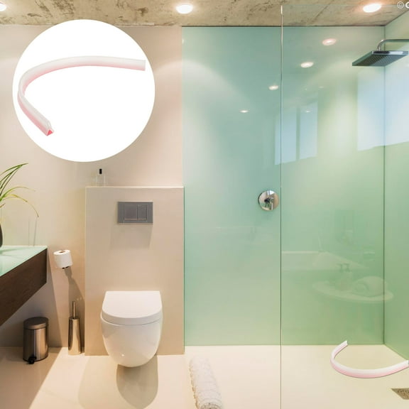 Masteelf Bathroom Shower Splash Guard Dam Waterproof Door Seal Strip