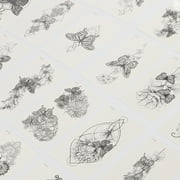 Unique Bargains 1 Set Personalized Fake Tattoos Butterfly Temporary Tatto for Adult Black