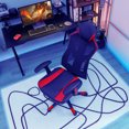 thumbnail image 3 of Gymax Chaise de Bureau Pivotante pour Ordinateur de Jeu w/ Mesh Réglable Dos Rouge, 3 of 10
