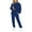 Blue, variant on Frontwalk Women's Solid Color Long Sleeve Jogger Set, Athletic Outfit, 2-Piece Set, Sizes S-5XL