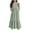 Green, variant on MKOSPLRT Girls Summer Maxi Dresses Ruffle Sleeve Plaid Tiered Dress Empire Waist Solid Color Party Dress Crewneck Wedding Dresses with Pocket