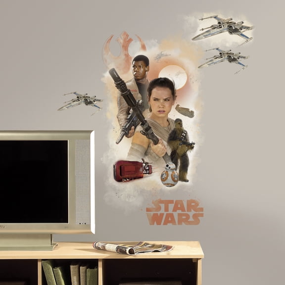 RoomMates Star Wars Episode VII Hero Burst Peel and Stick Giant Wall Decals