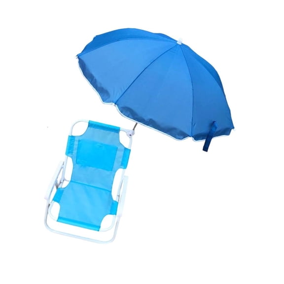 Ywmsfl Foldable Outdoor Camping Chair Detachable Umbrella Metal Construction