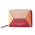 thumbnail image 1 of Huanglei Fashion Coin ID Short Wallet Color Matching Solid Color Women Zipper Purse Multiple Card Slots Clutch Bag, 1 of 1