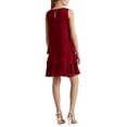 thumbnail image 2 of Lauren Ralph Lauren Crepe Shift Dress Romantic Garnet Wine Red Size 10 MSRP $125, 2 of 4
