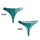thumbnail image 3 of Balery Teal Color Tangas de Algodón para Mujer con Estampado – Ropa Interior Sexy, Transpirable, G-string-X-Large, 3 of 6