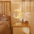 thumbnail image 3 of Vorkoi Moon Table Lamps Warm White LED Night Light Battery & USB Operated Creative Desk Lamp Mood Light for Wedding Home Bedroom Party Decoration, 3 of 6